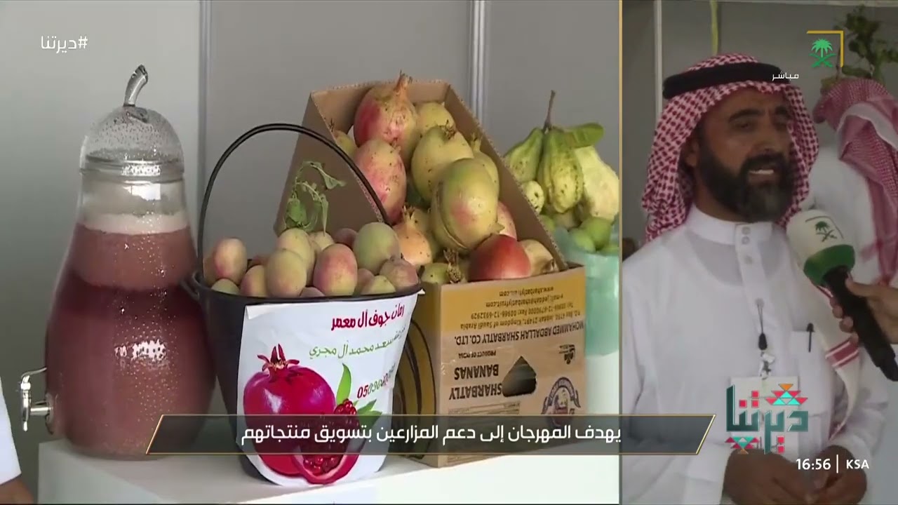 ديرتنا | مهرجان الرمان الثالث في سراة عبيدة؛ لدعم المزارعين بتسويق منتجاتهم.