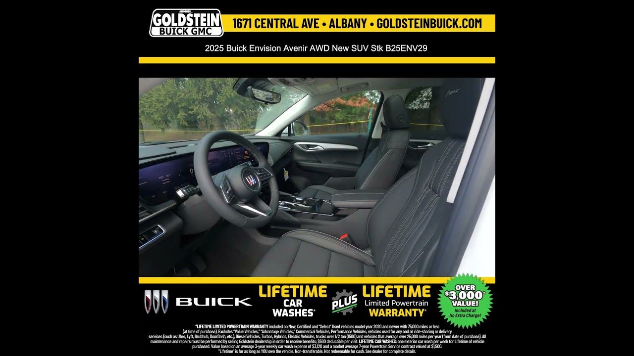 2025 Buick Envision Avenir AWD New SUV Stk B25ENV29