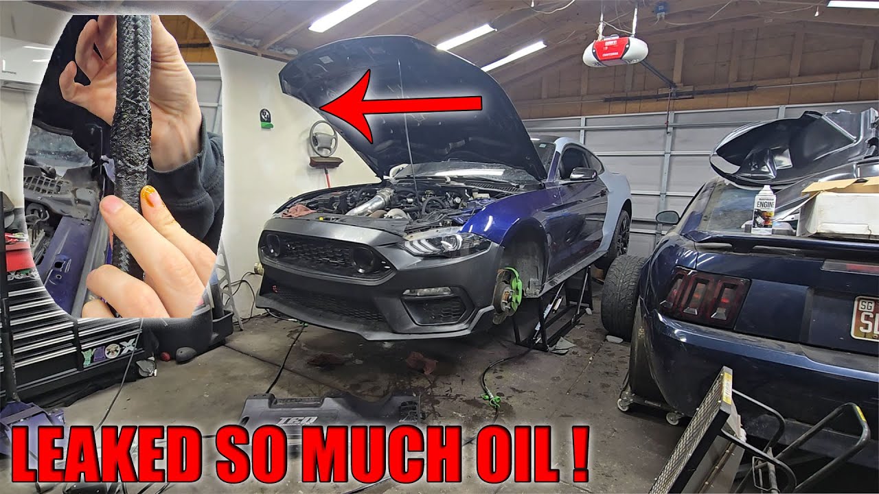 That Could Of Been Bad! - Burnt AN Line On Single Turbo Mustang