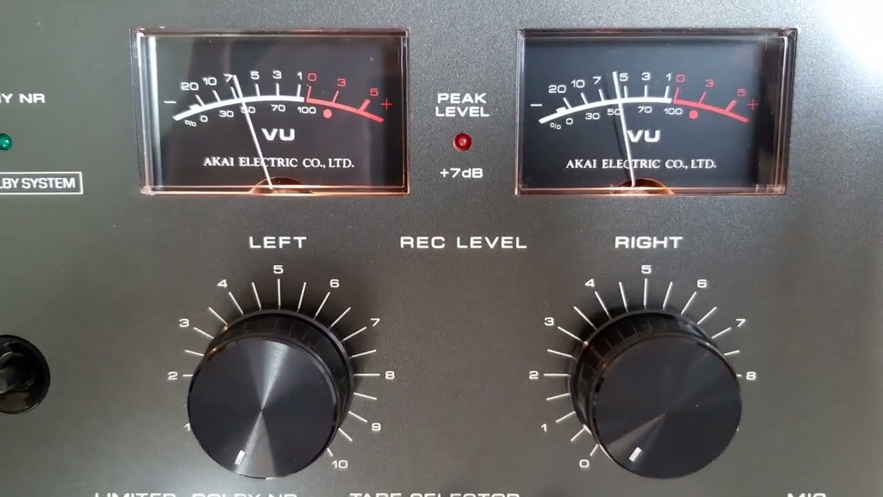 Akai CS-705D cassette deck playing Kenny Larkin