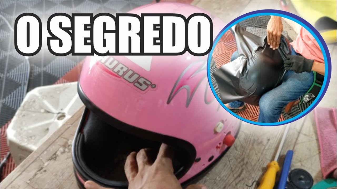 COMO ENVELOPAR UM CAPACETE SEM USAR FITINHA