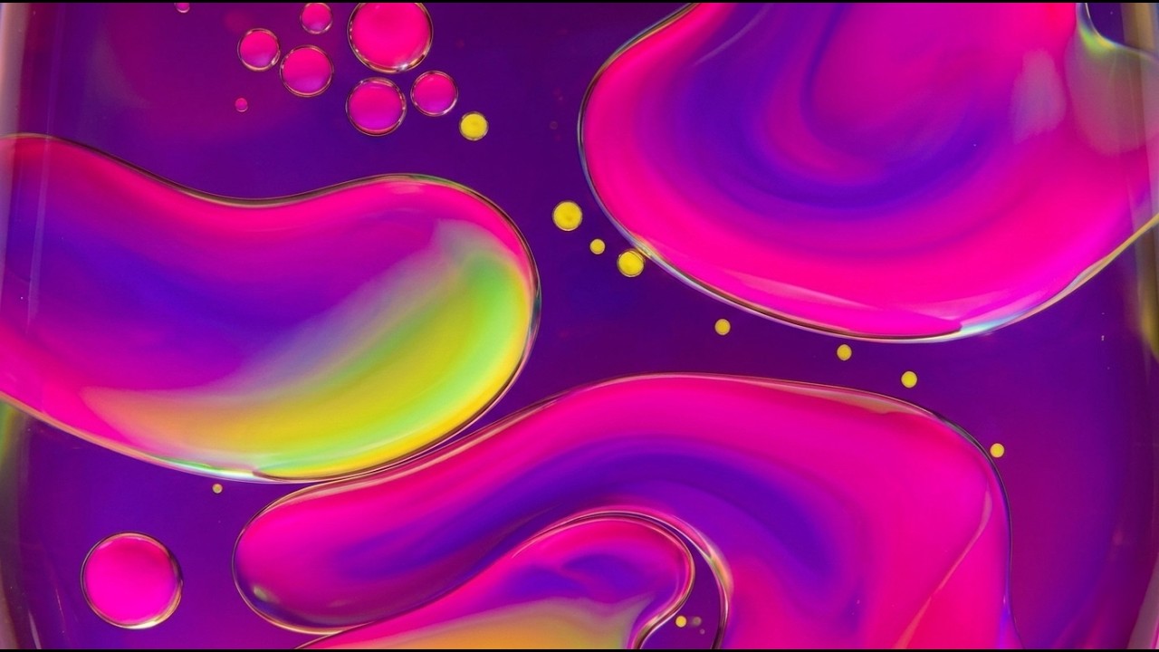 mooooody // ✨ hypnotic glowing lava lamp // 3-hour trippy visuals for relaxing / studying (no sound)