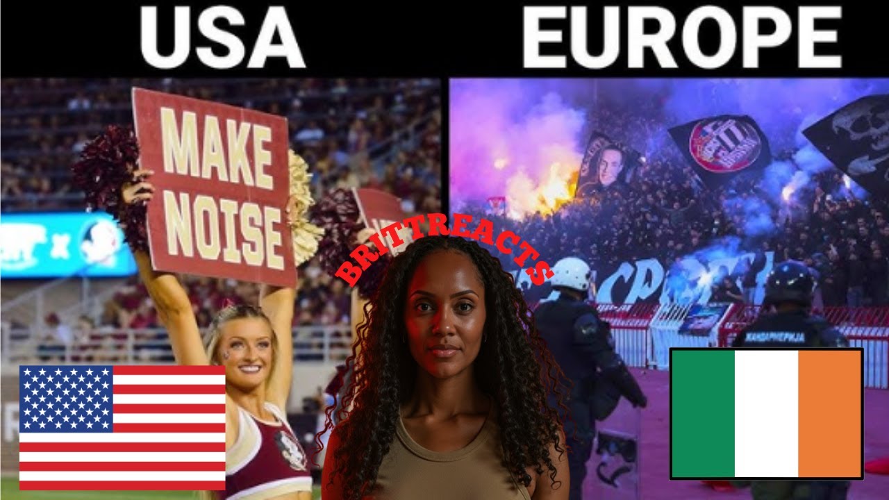 Футбольные болельщики США против Европы, часть 2 | BRITTREACTS