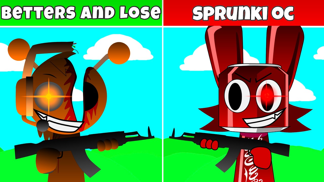 Sprunki Betters and Loses Reimagined as Sprunki OC Hyper Shifted Fan Mod