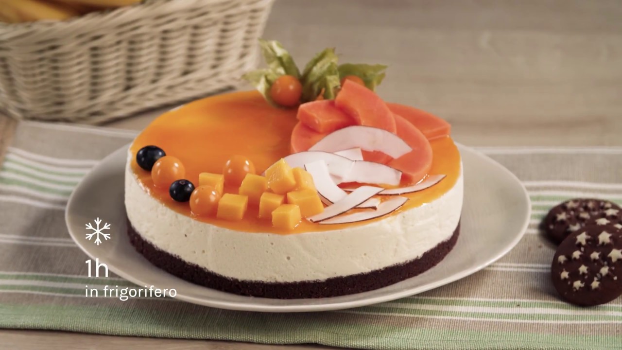 Cheesecake alla frutta esotica e Pan di Stelle