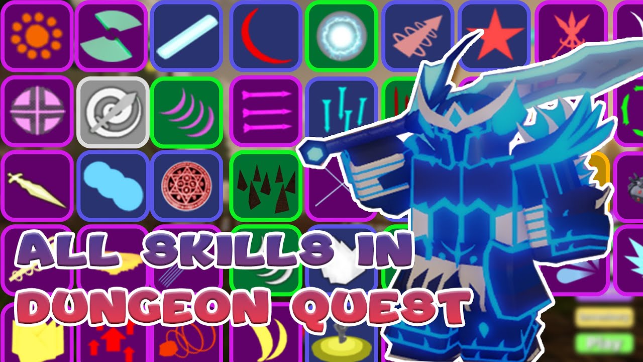 All Skill for Warrior from Desert to Aquatic Temple in Dungeon Quest