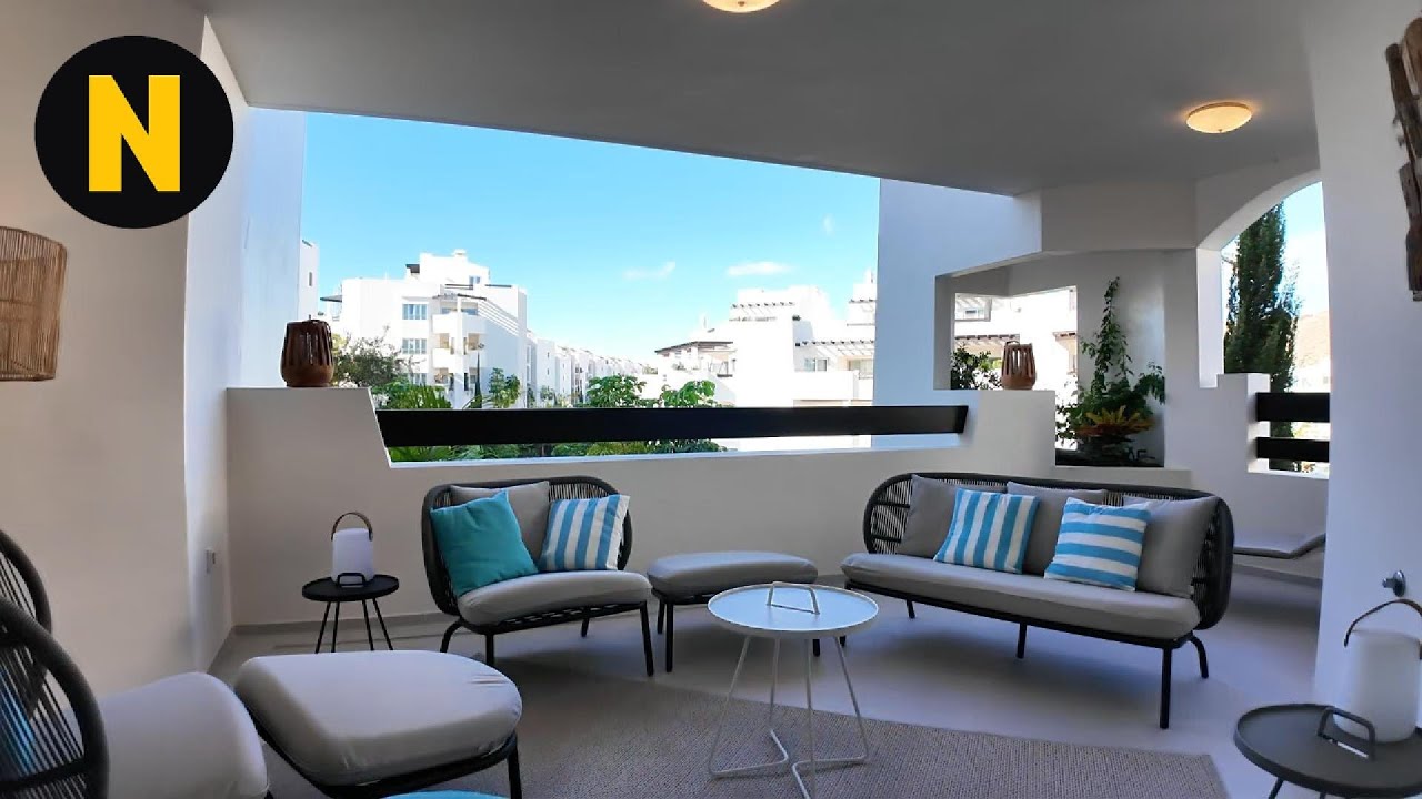 For sale, corner apartment, 2 bedr, 2 terraces, jardines Palm Mar.