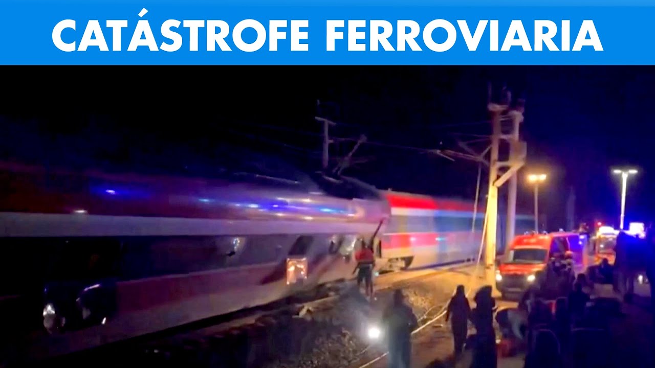 Tragedia ferroviaria en España: choque de trenes dejó al menos 40 muertos y más de 120 heridos