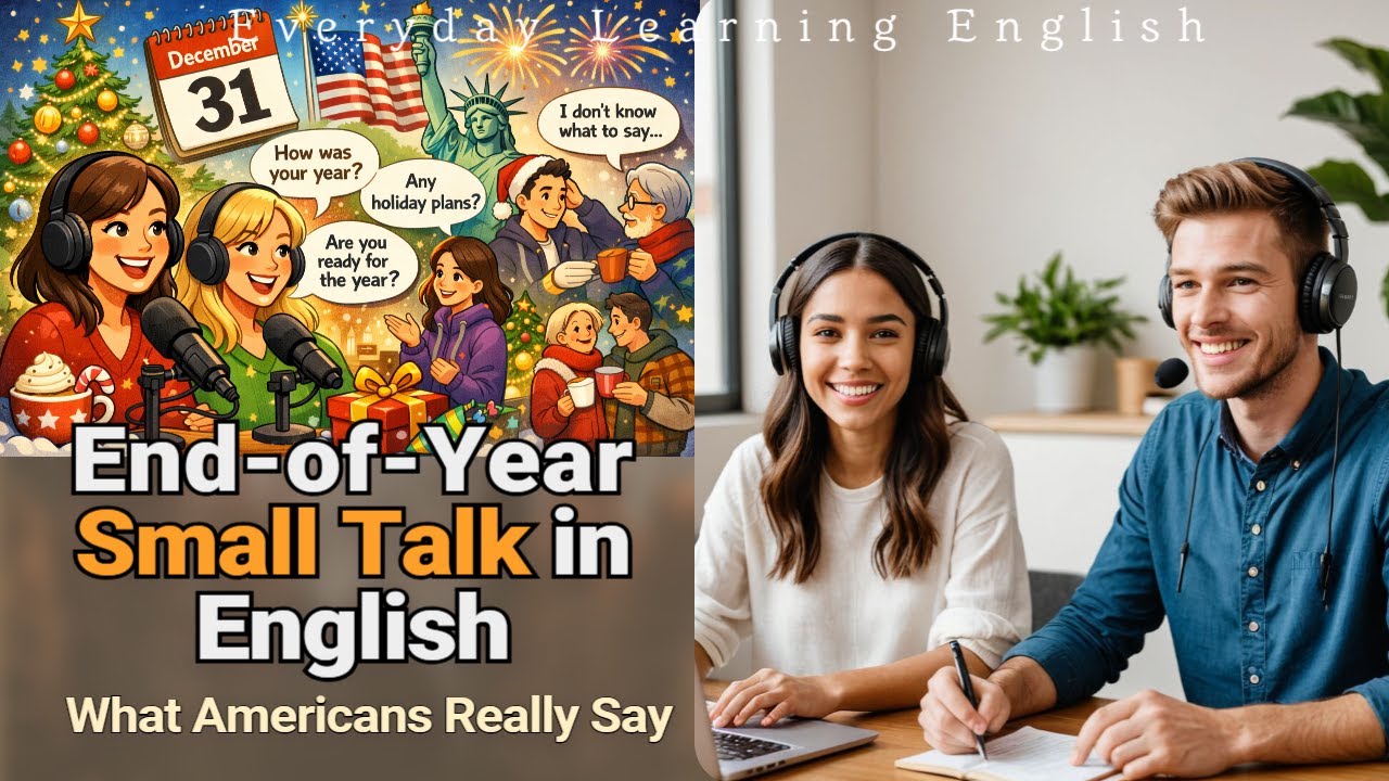End-of-Year Small Talk in English | What Americans Really Say (With Practice) EP. 91