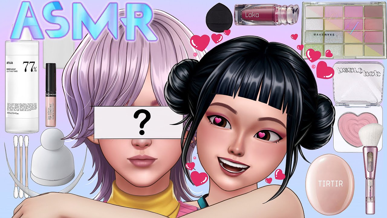 ASMR 셀럼폭발! 조이와 미스터리의 케이팝 데몬헌터스 메이크업 애니메이션 | K-pop Demon Hunters Joy & Mystery Romance Story