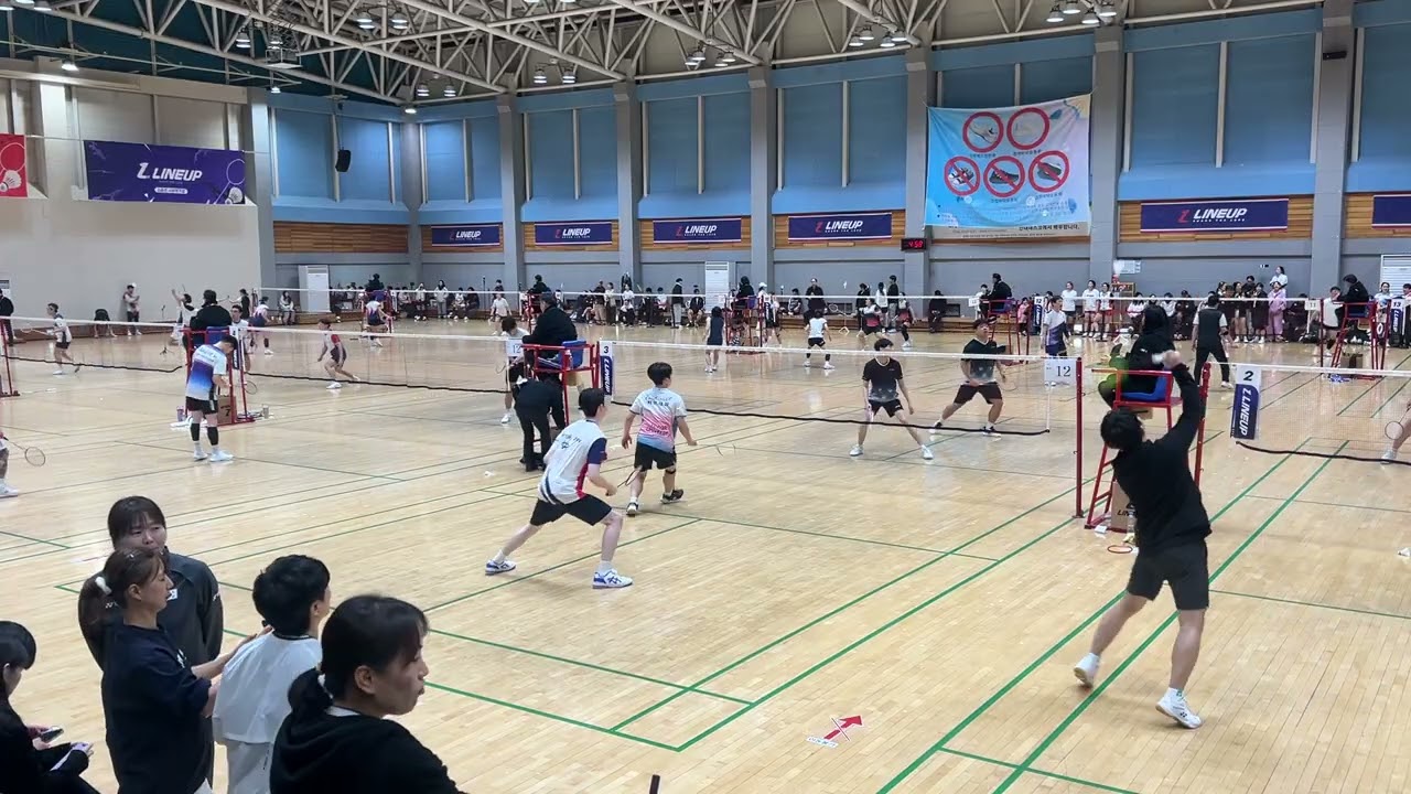 라인업 전국 배드민턴대회 남복 20 C 예선 3경기