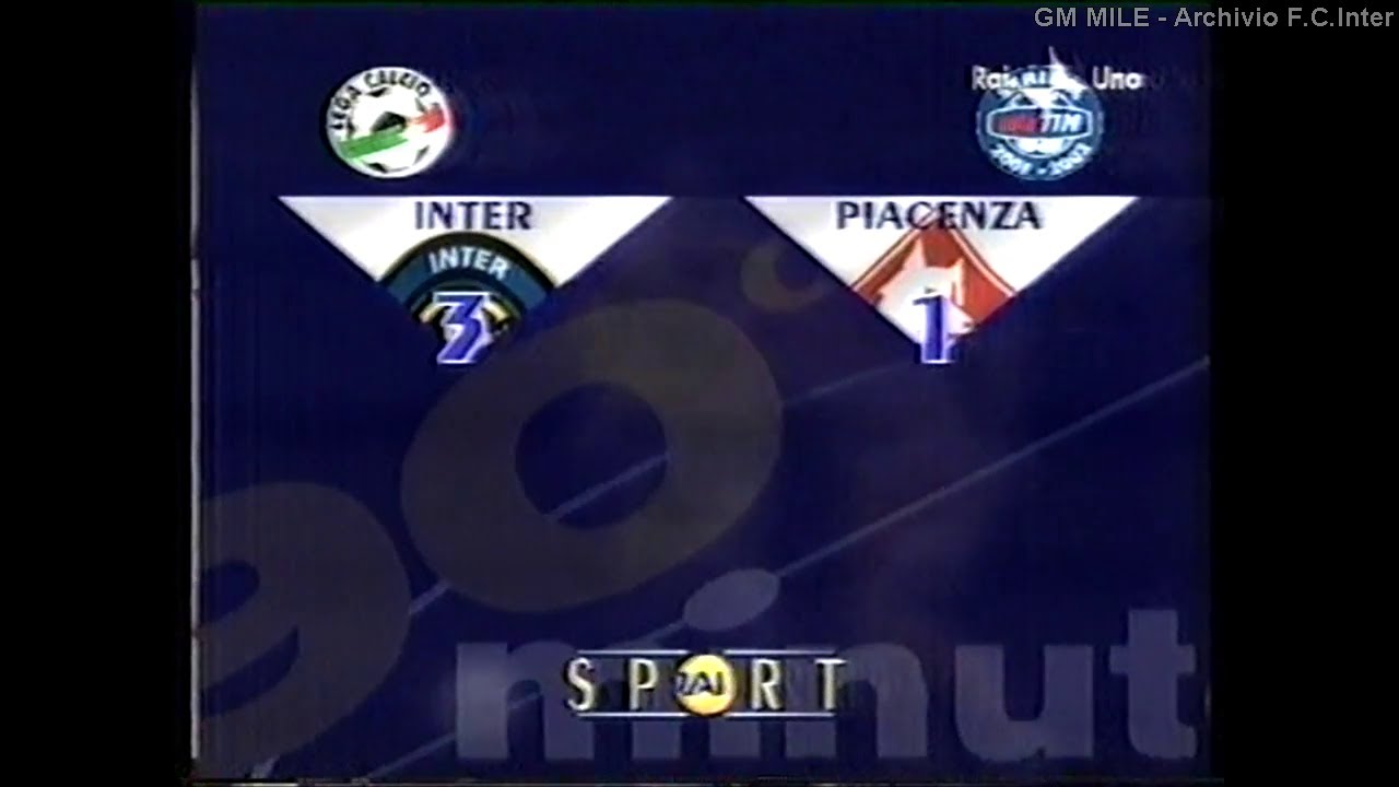 2001-02 (33^ - 28-04-2002) INTER-Piacenza 3-1 [Cordoba,Matuzalem,Recoba,Ronaldo] 90°Minuto Rai1