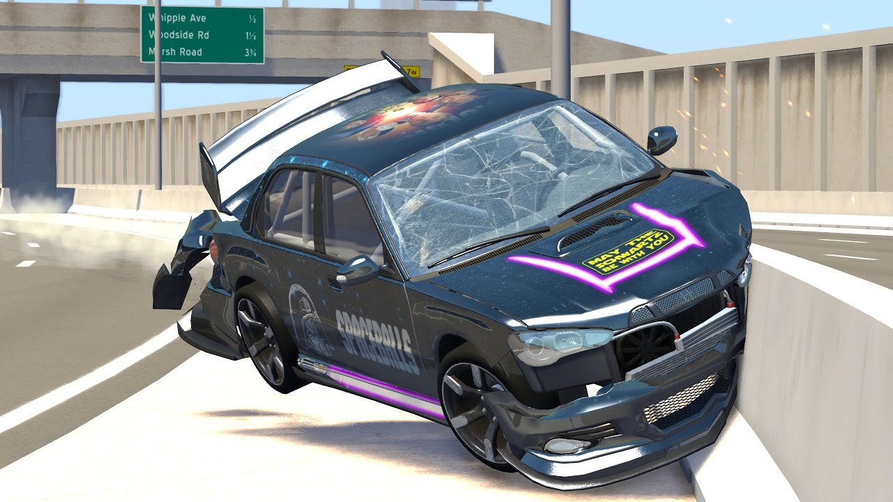 Dangerous Curves #2 – BeamNG Drive Crashes & Fails Compilation