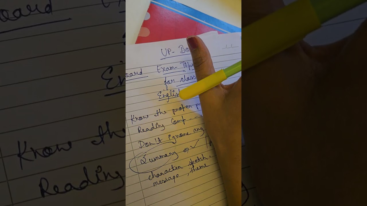 Examtips For UP board english.#importanttips