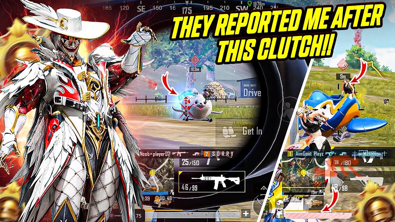 They reported me after this clutch 🤬🤬| Streamer Shocked🤯 | Intense 1v4 | BGMI |