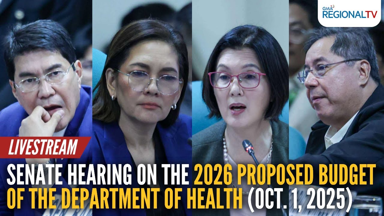 LIVE - Senate hearing on the 2026 proposed budget of the Department of Health | GMA Regional TV