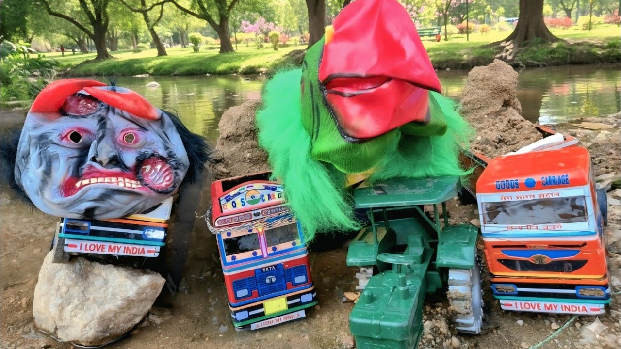 River Truck  Accident नदी ट्रक दुर्घटना ||NBR TOYS ||