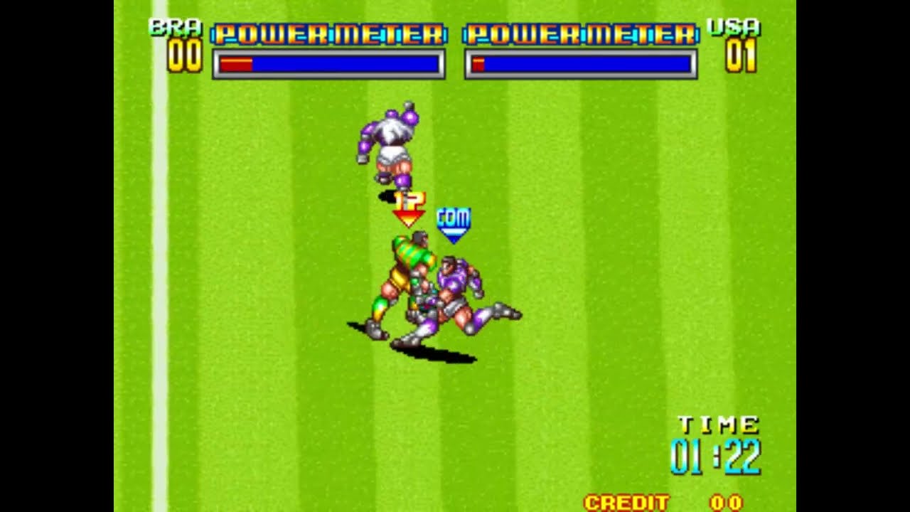 5th Game    BRAZIL   -   USA   0  -  3    MAME  Soccer Brawl set 1 socbrawl 28 6 2018   8 04 13 π.μ.