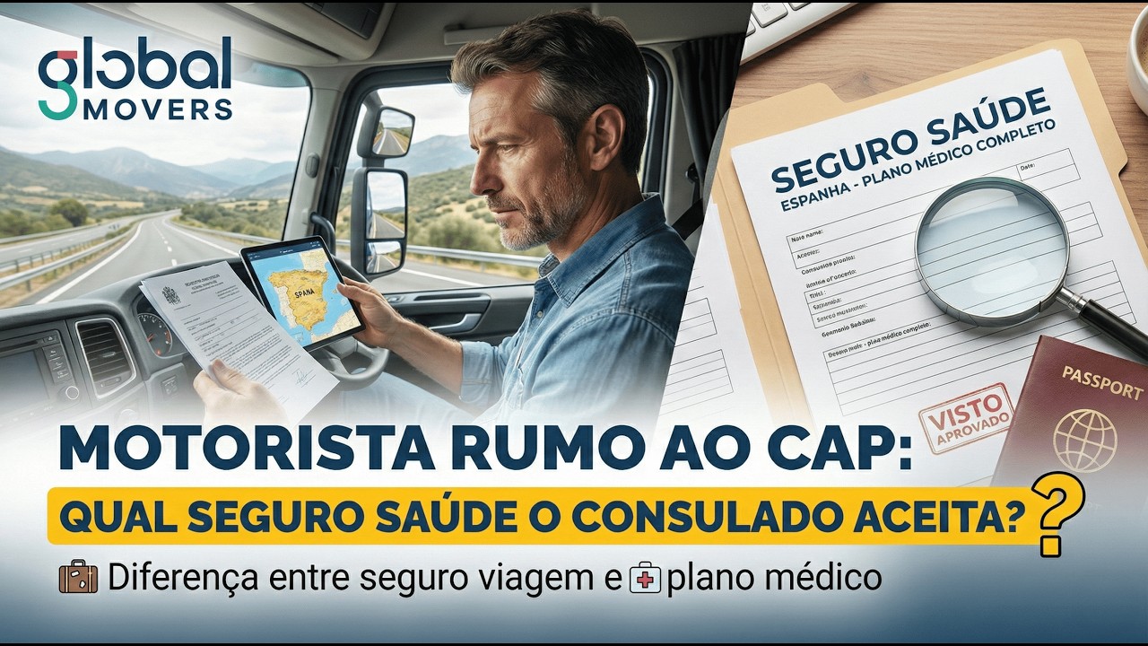 Motorista CAP na Espanha: Seguro Saúde Obrigatório pro Visto