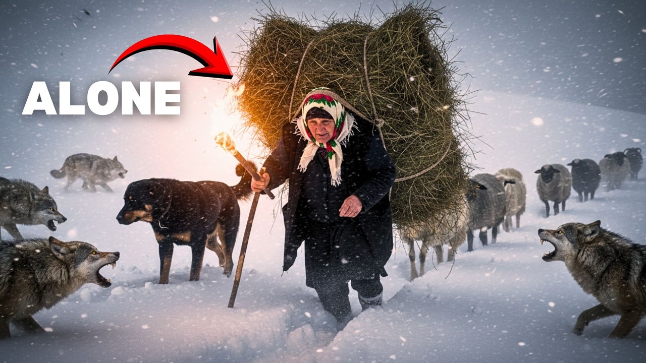 –75°C Blizzard Survival | 87-Year-Old Grandma & Black Tibetan Mastiff vs Wolves | Sheep Rescue Story