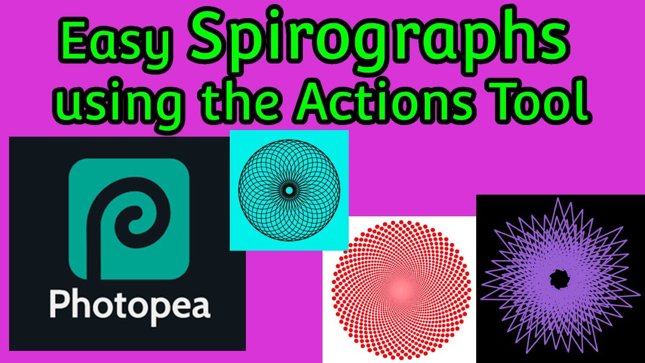 Easy Spirographs in Photopea.com | Radial Symmetry