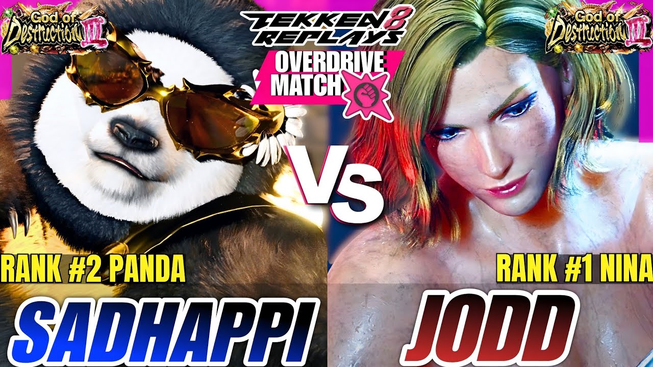 Tekken 8 - SadHappiness (Panda) vs Jodd (Nina) | High Level Ranked Matches