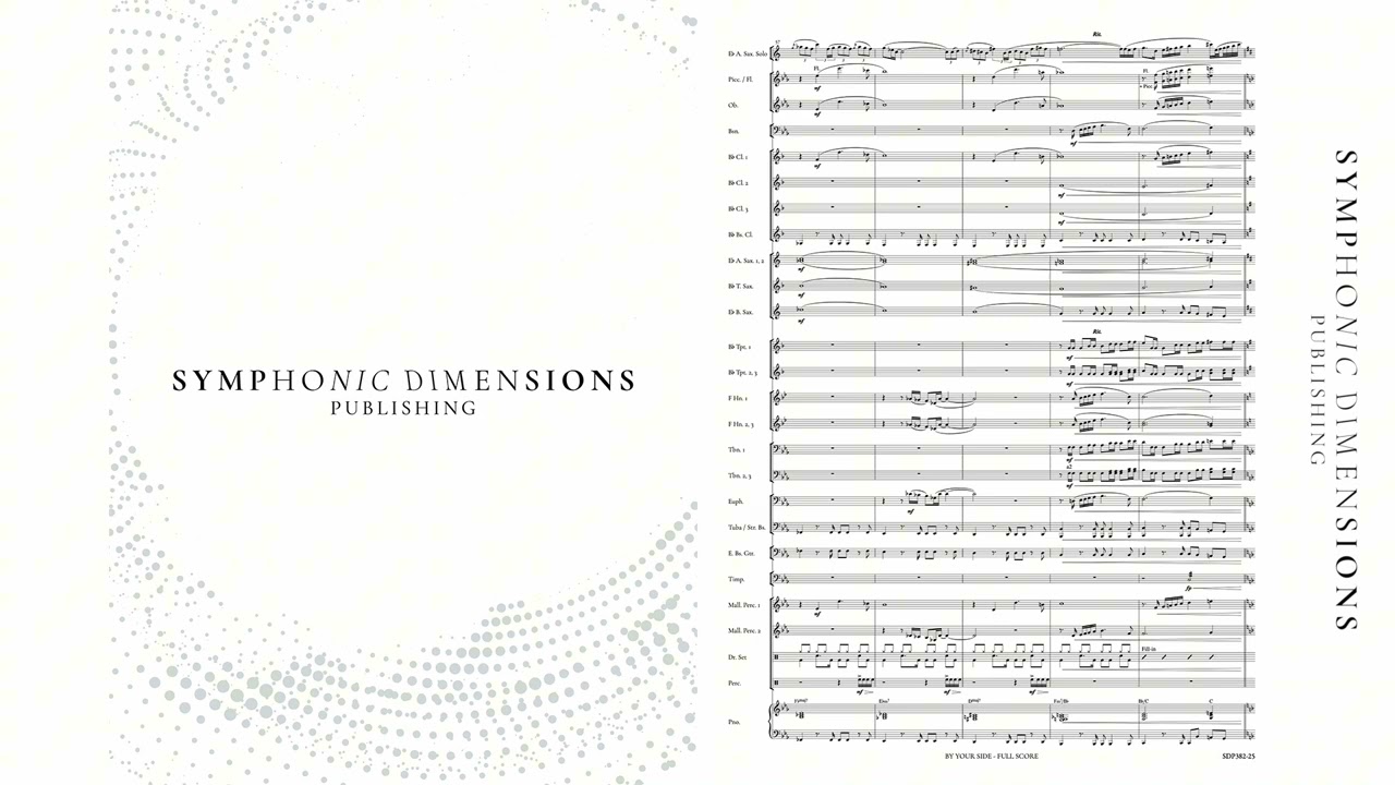 SDP382-25 BY YOUR SIDE (Solo Alto Saxophone Eb & Concert Band) - Georges Sadeler