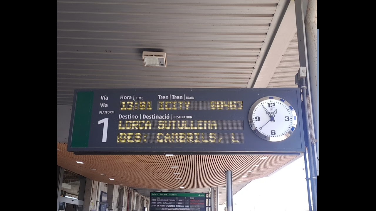 megafonia de intercity en Tarragona.