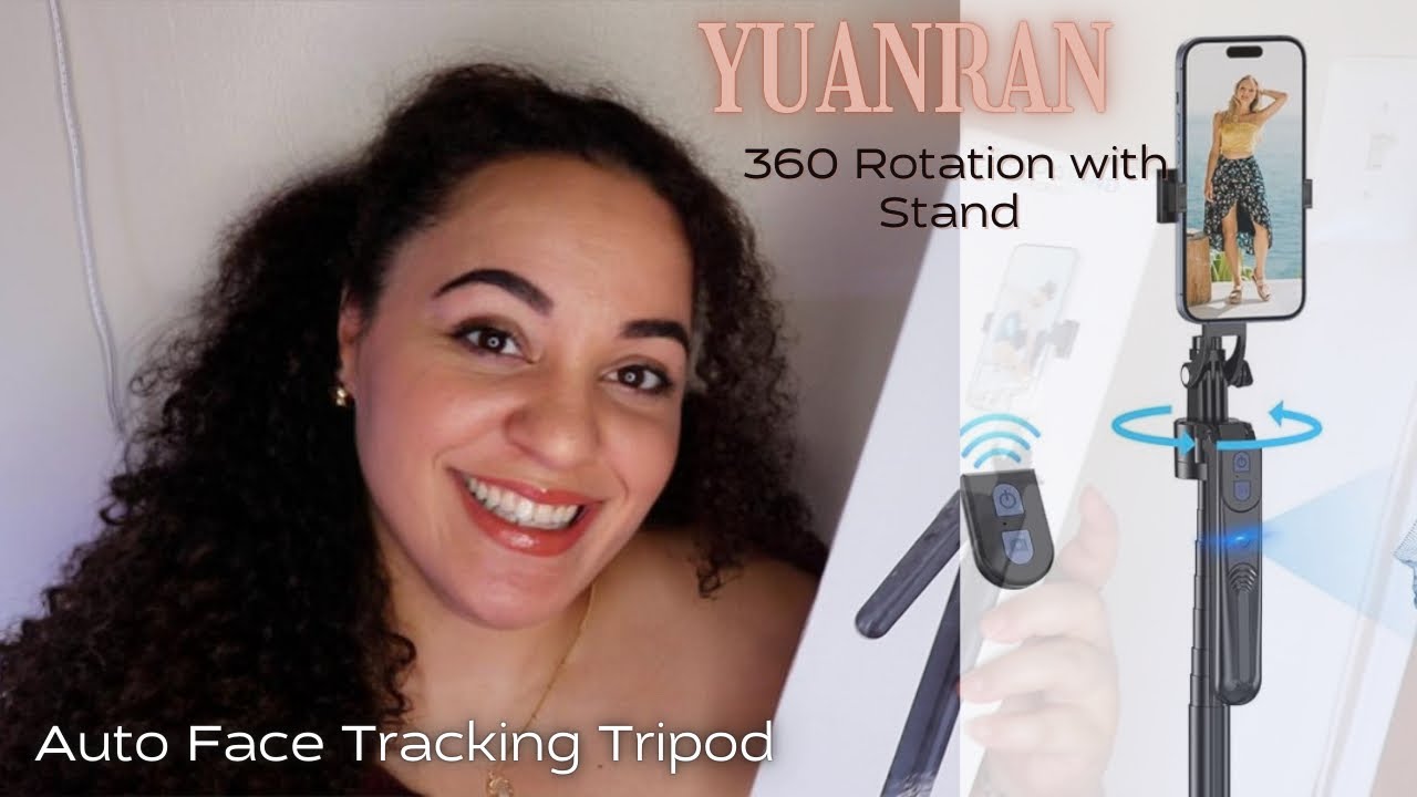 YUANRAN Auto face tracking selfie stick | Tripod 360 Rotation with Stand | Holder with Remote and