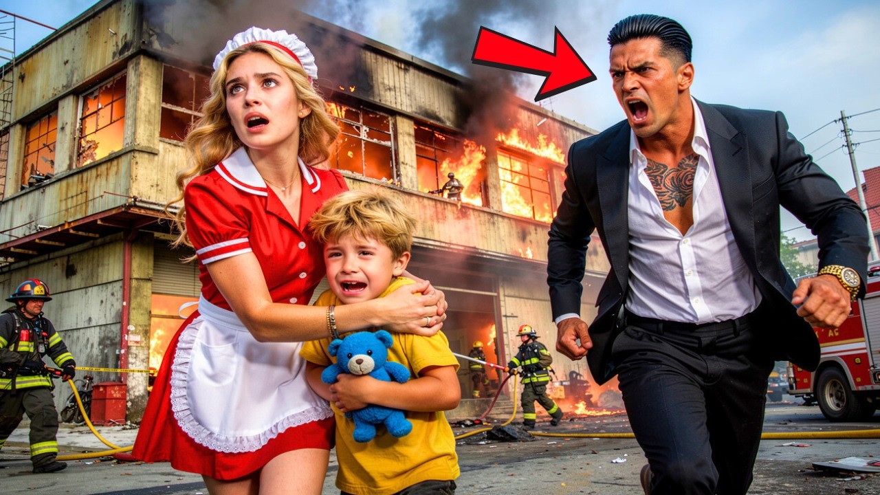 Бездомная женщина спасла ребенка из огня, не подозревая, что он сын известного мафиозного босса.