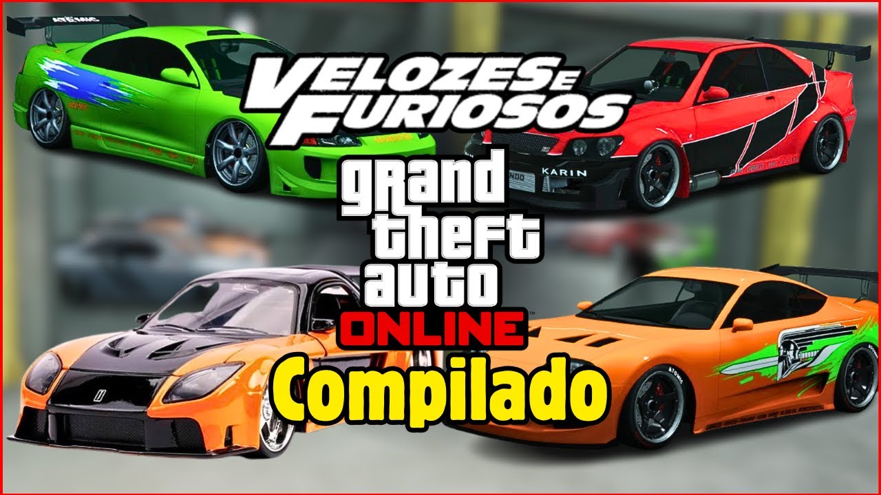 Compilado DE COMO MONTAR OS CARROS DOS FIMES velozes e furiosos no GTA 5 online #gta #gtaonline