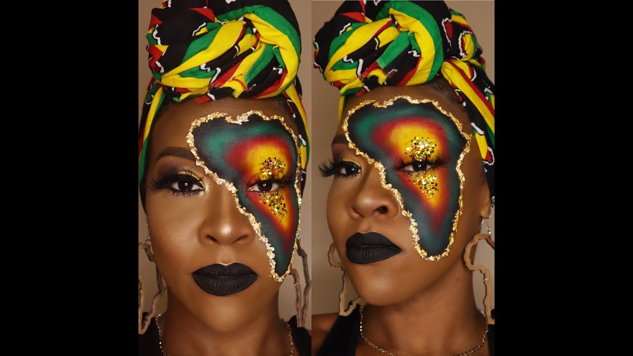 AFRICAN CONTINENT MAKEUP TUTORIAL | TALK THROUGH