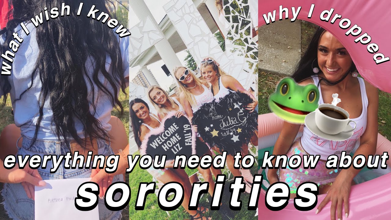 WHAT NO ONE TELLS YOU ABOUT SORORITIES | rush advice, why I dropped, my sorority experience