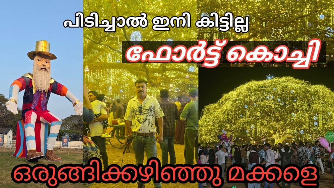 പിടിച്ചാൽ ഇനി കിട്ടില്ല ഫോർട്ട് കൊച്ചി ഒരുങ്ങിക്കഴിഞ്ഞു മക്കളേ | NIGHT LIFE | MAGICAL CHRISTMAS TREE