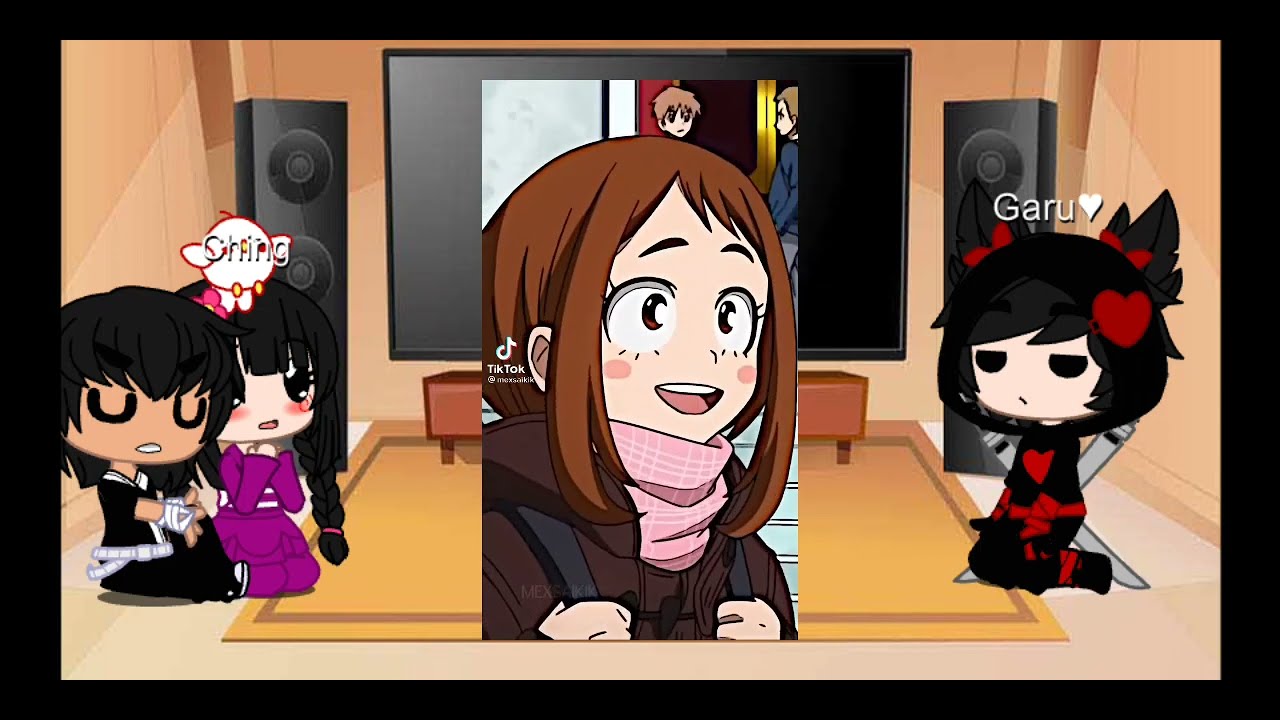 Los personajes de Pucca reaccionan a Pucca es Uraraka//gacha club// Ary _18_13~oficial