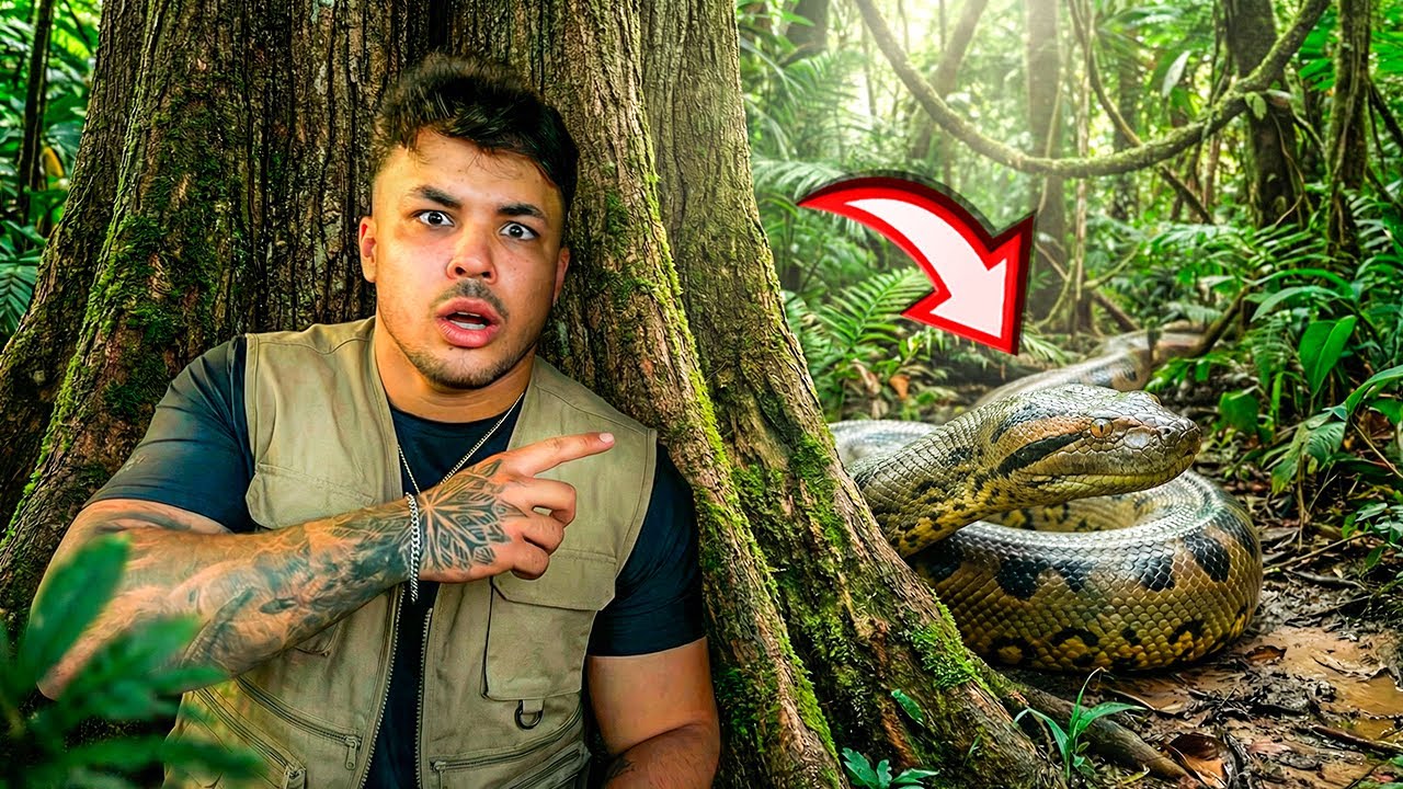 ELA ESTÁ VIVA!! FUI NA FLORESTA PROCURAR A ANACONDA DA FAZENDA BLACKSTONE!!