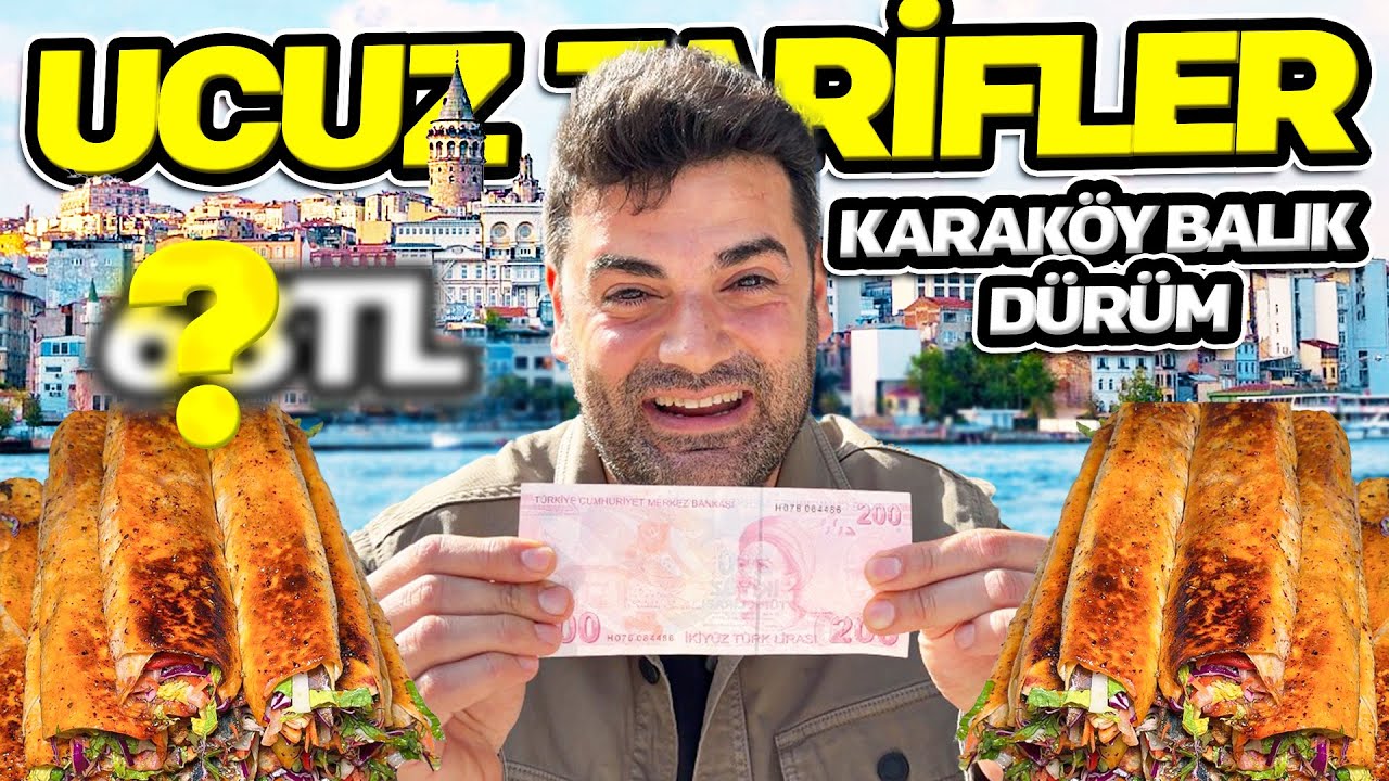 UCUZ TARİFLER SERİSİ - KARAKÖY BALIK DÜRÜM!!!