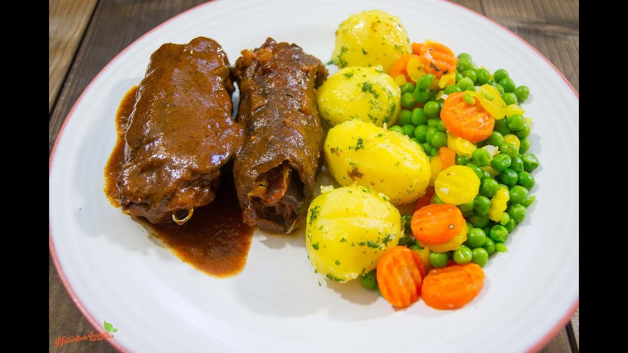 klassische Rinderrouladen  selber machen - Rezept und Anleitung - Natürlich Lecker