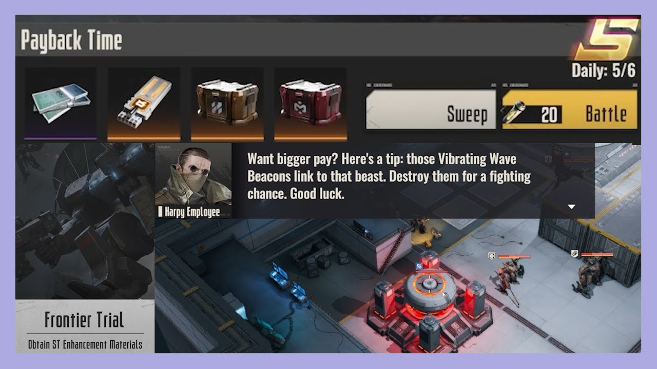 Mecharashi - Frontier Trial 8 - Payback Time - S Rank - 3 Light STs (Lv58)