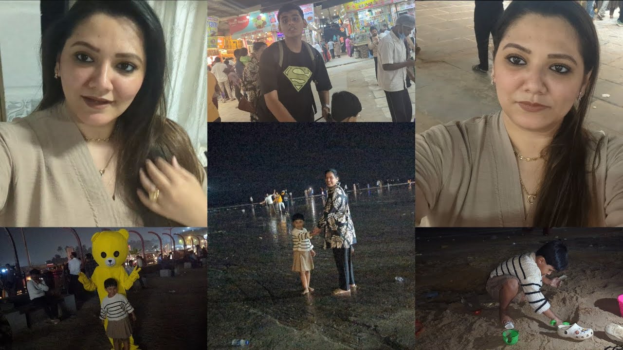 Juhu Beach🏖️ with my family maza aa gaya😘🥰