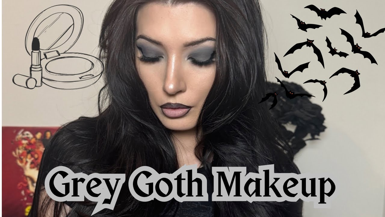 🕸️ GRWM: Grey Goth Makeup ⚰️