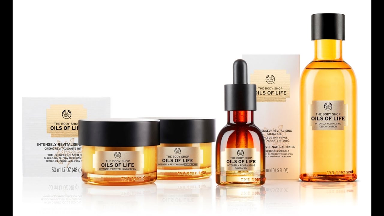 Stay young & radiant! The Body Shop's new Oils of Life... منتجات العناية بالبشرة من ذي بودي شوب