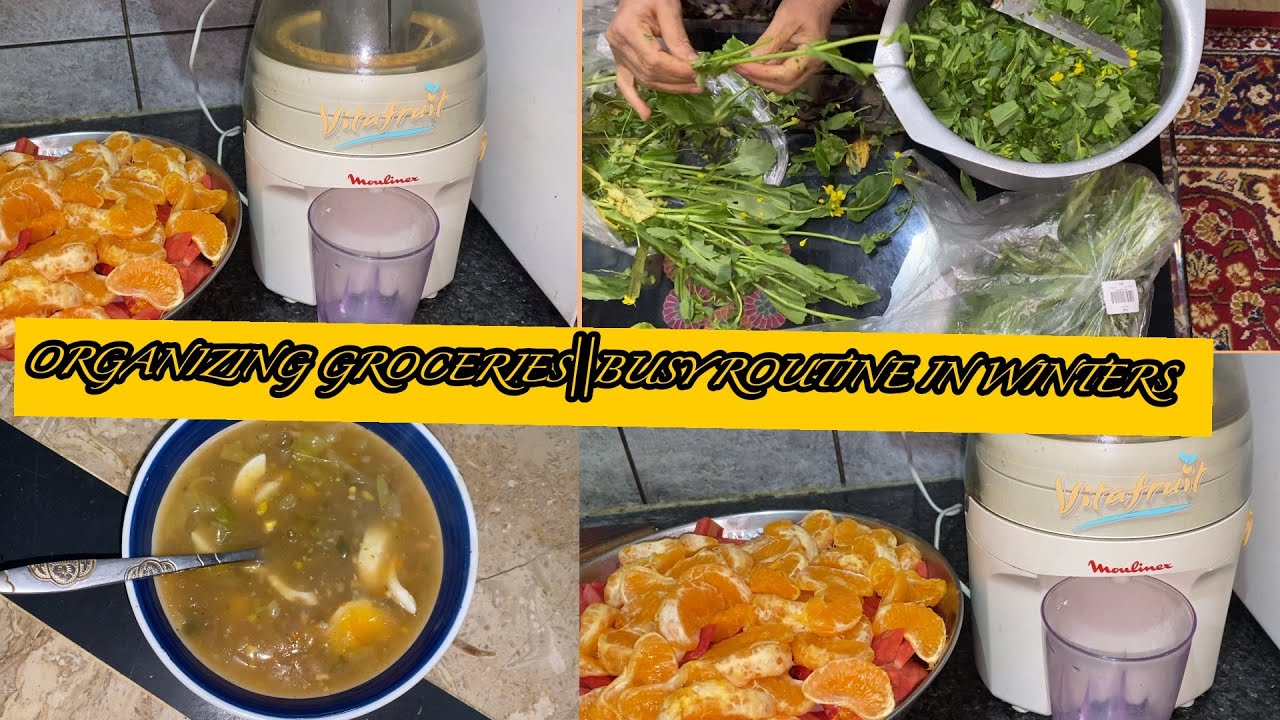 ORGANIZING GROCERIES||BUSY ROUTINE IN WINTERS 