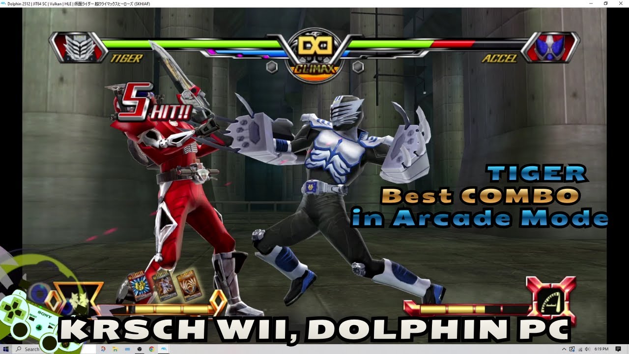 TIGER Arcade Mode Hard, KRSCH WII, DOLPHIN PC