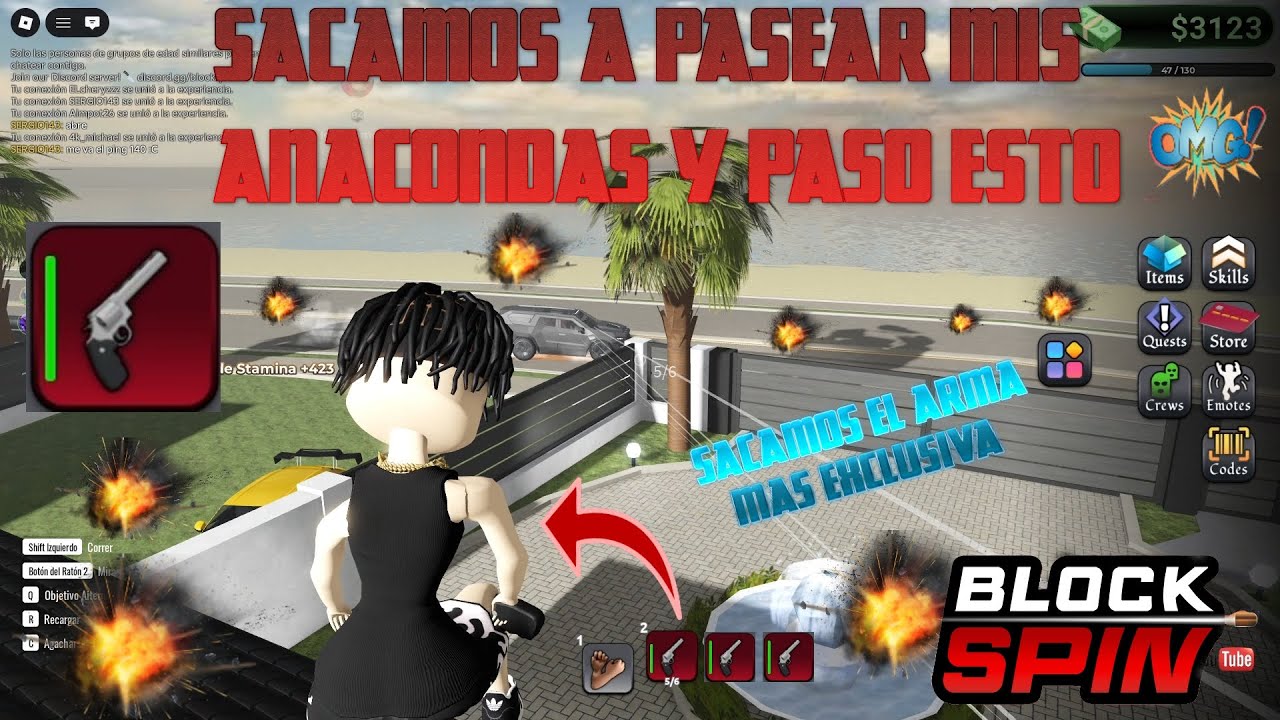 ANACONDA EN ACCION👀🔥 Block spin Sacamos la MEJOR arma y esto paso🤯🤯