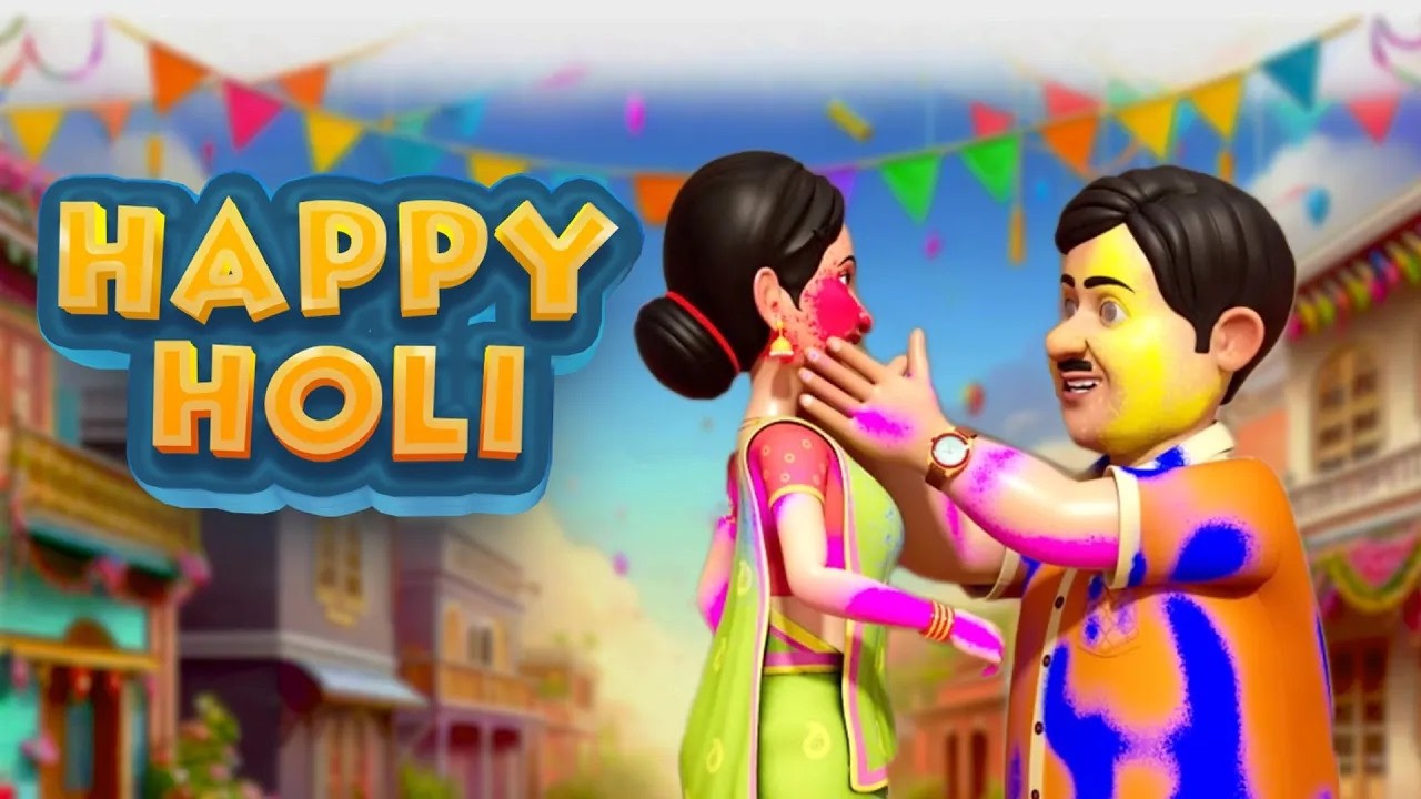 Holi Special Haryanvi Rhymes Collection | Haryanvi Holi Songs for Kids | Rangon Ki Holi Balgeet