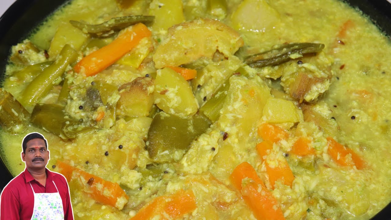 காய்கறி அவியல் | Veg Aviyal | Sidedish recipe | Balaji's kitchen