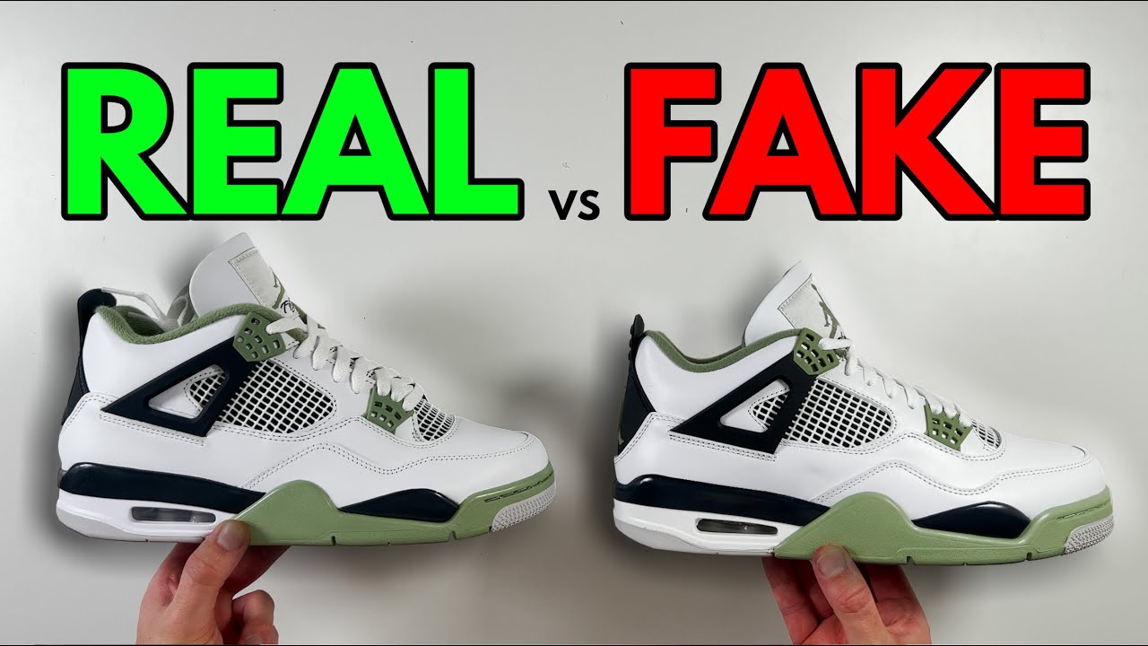 НАСТОЯЩИЕ ИЛИ ПОДДЕЛЬНЫЕ! СРАВНЕНИЕ КРОССОВОК NIKE AIR JORDAN 4 SEAFOAM!