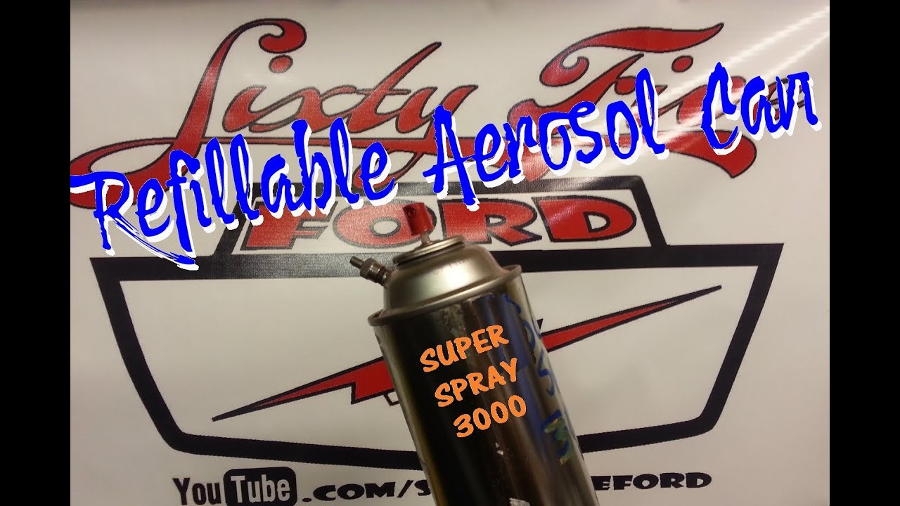 Сделайте многоразовый баллончик с аэрозольной краской