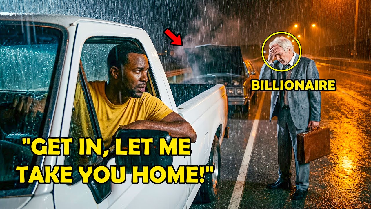 Single Dad Sees an Old Man Walking in the Rain and Helps Him, What Happens Next Changes Their Lives
